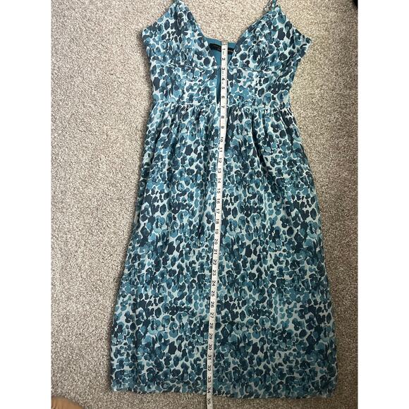 House of Harlow 1960 x Revolve Brena Dress Midi Blue Keyhole Boho Size Medium - Picture 13 of 13